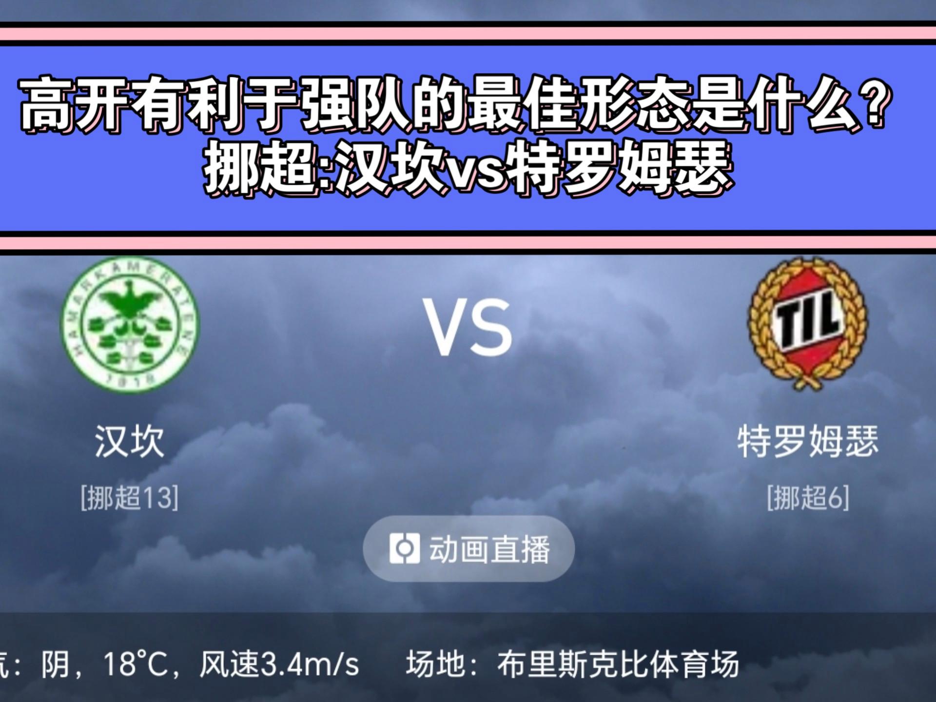 包含挪超汉坎VS布兰足球比赛预测与推荐汉坎近况低迷不堪的词条  第1张