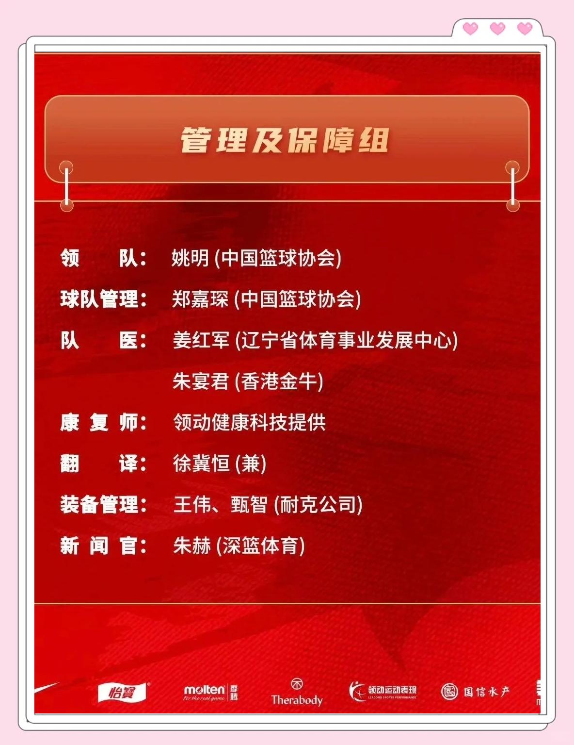 包含中国男篮官宣亚洲杯12人名单胡金秋赵睿领衔徐杰张宁落选的词条  第2张